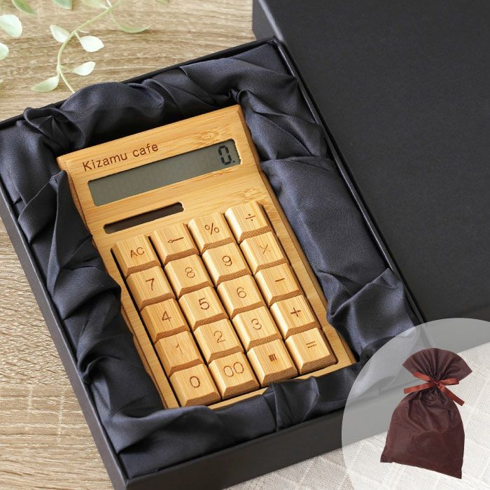 名入れ竹製バンブーソーラー電卓｜ギフトショップ「FLEGRE（フレグレ）」