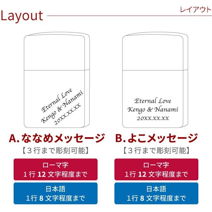 名入れzippoライターブラックアイス#150ギフトセット