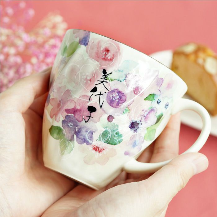名入れ花工房美濃焼花柄マグカップ｜ギフトショップ「FLEGRE（フレグレ）」