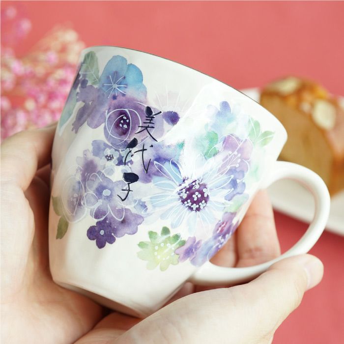 名入れ花工房美濃焼花柄マグカップ｜ギフトショップ「FLEGRE（フレグレ）」