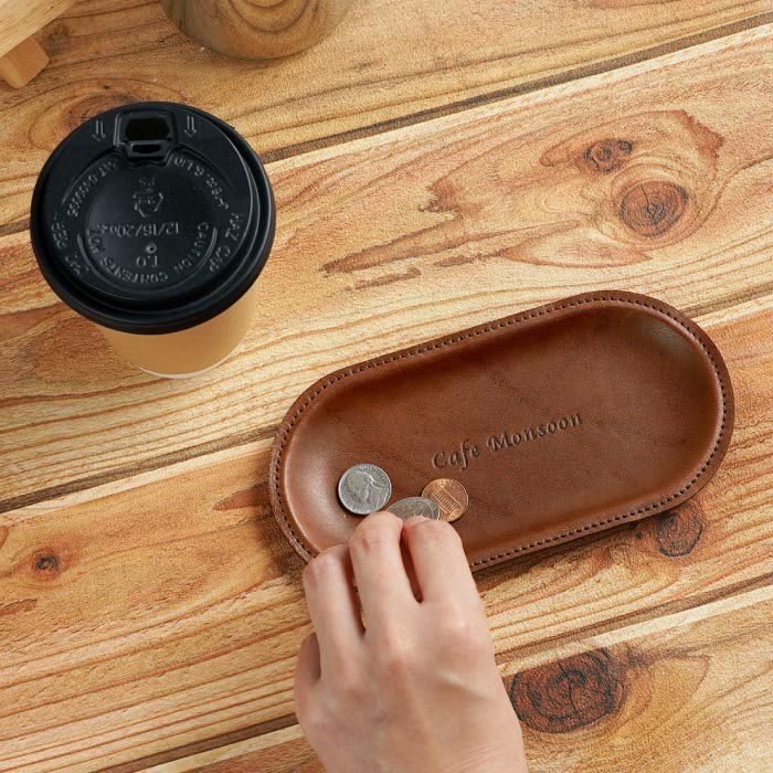 栃木レザーキャッシュトレイ