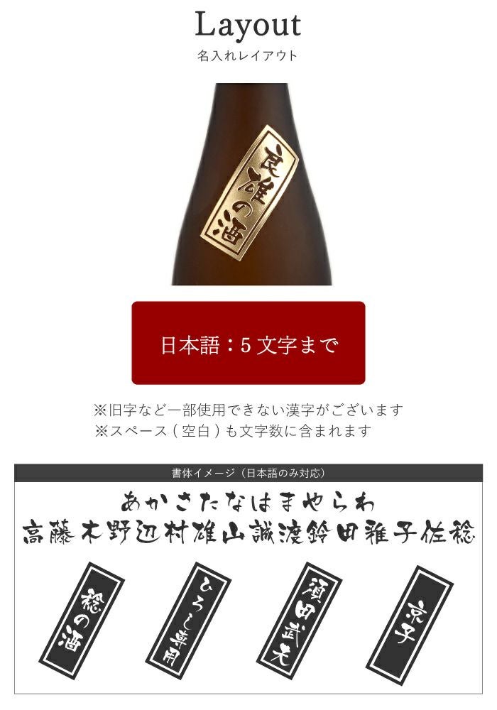 名入れボトル朝日酒造久保田萬寿720ml純米大吟醸日本酒｜ギフト