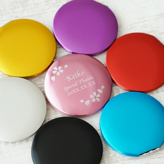 名入れ コンパクトミラー