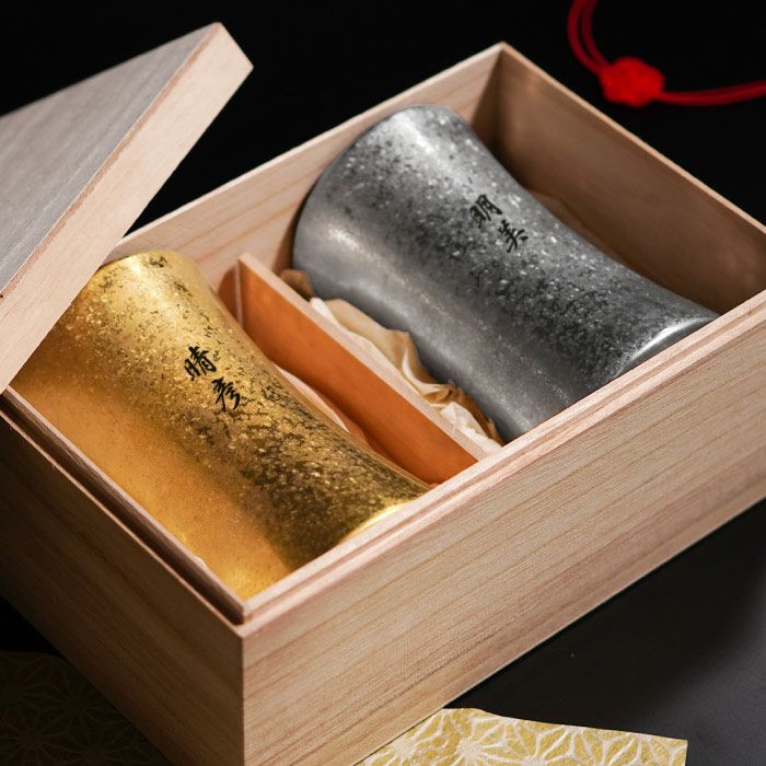 名入れ有田焼金銀ビールタンブラーペア|ギフトショップ「FLEGRE 名入れ有田焼金銀ビールタンブラーペア|ギフトショップ「FLEGRE
