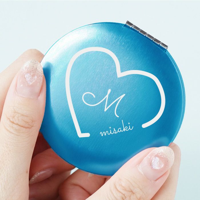 名入れコンパクトミラーイニシャルVer.｜ギフトショップ「FLEGRE