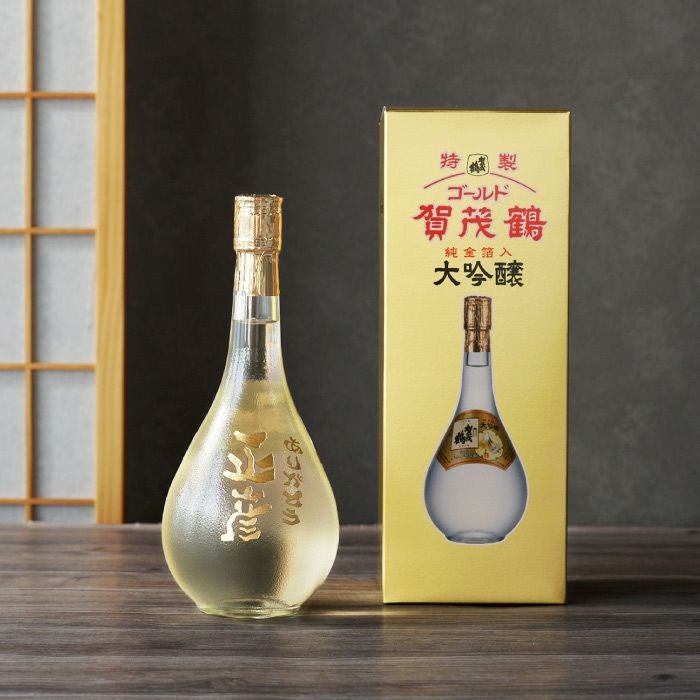 名入れボトル彫刻ゴールド賀茂鶴大吟醸｜ギフトショップ「FLEGRE