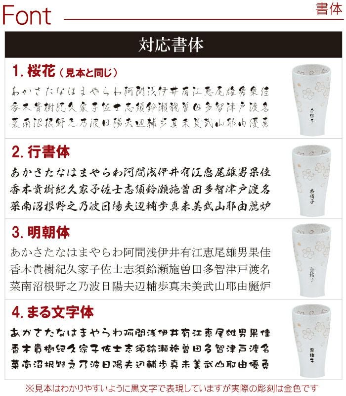 うたかた桜タンブラー　ペア