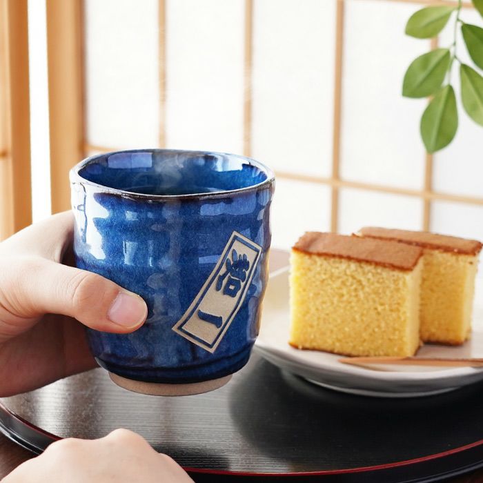 日本製・名入れ美濃焼やわら寿司湯呑み｜ギフトショップ「FLEGRE