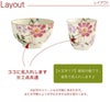 名入れ花小路　茶碗・湯呑みセット