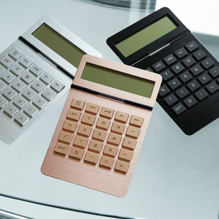 名入れアルミ製電卓｜ギフトショップ「FLEGRE（フレグレ）」