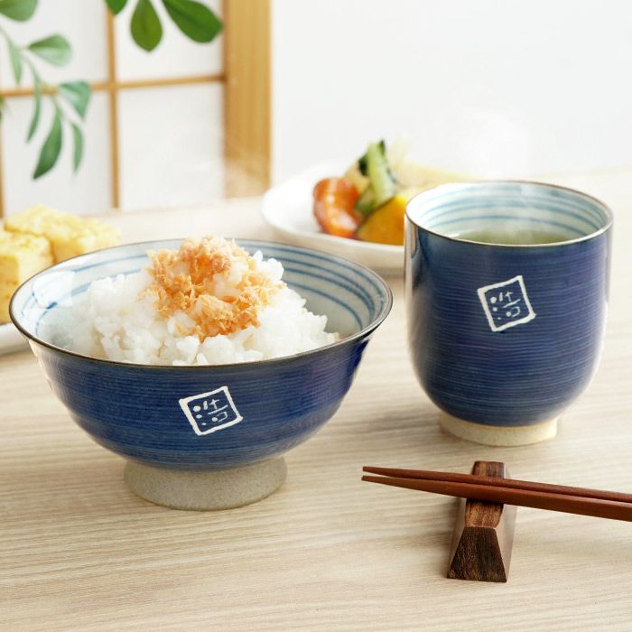 有田焼名入れ粉引千段茶碗湯呑みセット｜ギフトショップ「FLEGRE