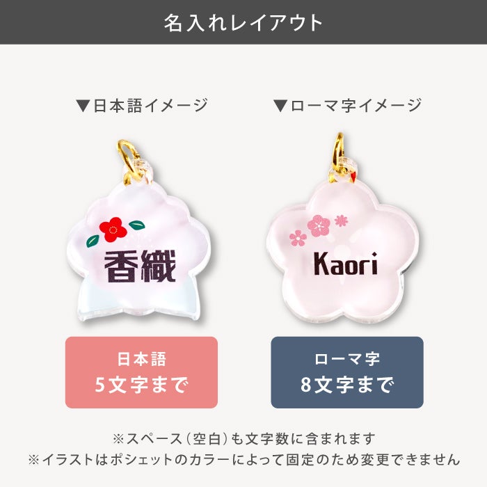 日本製花柄ポシェット