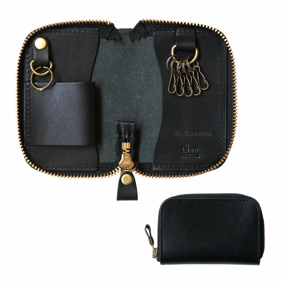 名入れ 栃木レザー 多機能スマートキーケース｜ギフトショップ「FLEGRE