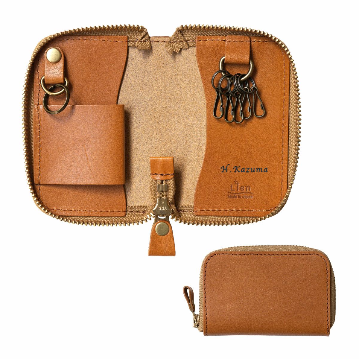 名入れ 栃木レザー 多機能スマートキーケース｜ギフトショップ「FLEGRE