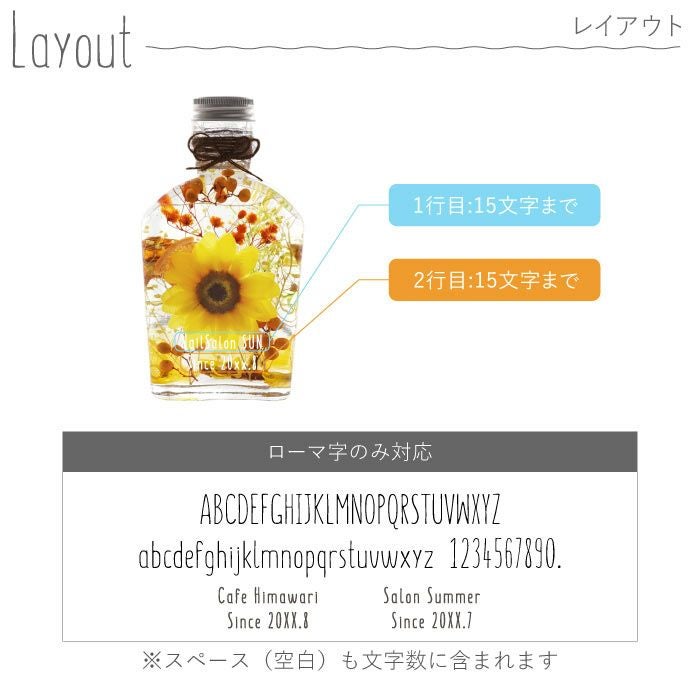 名入れ ひまわりハーバリウム｜ギフトショップ「FLEGRE（フレグレ）」