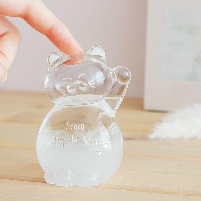 名入れ猫のストームグラス｜ギフトショップ「FLEGRE（フレグレ）」