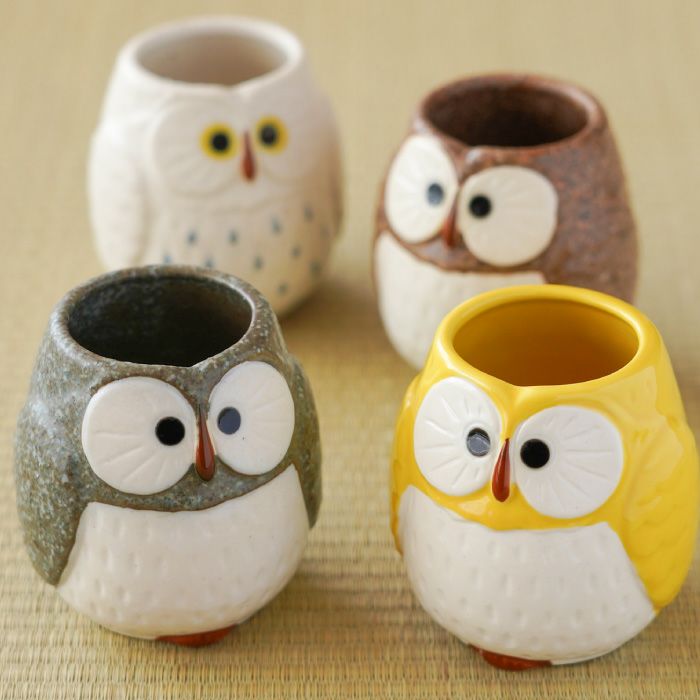 名入れOK！ 福来る ふくろう 湯呑み 単品｜ギフトショップ「FLEGRE