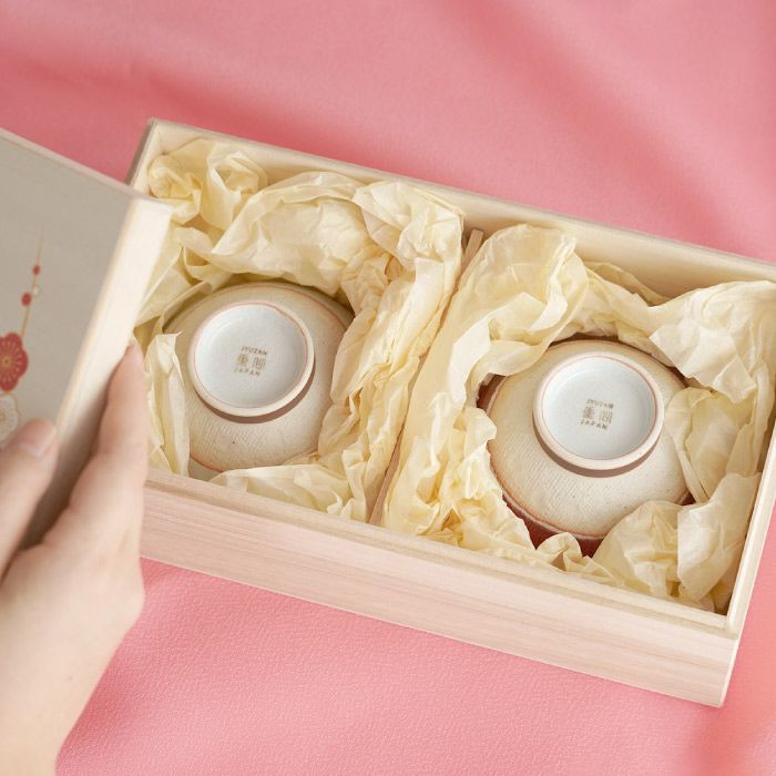 メッセージ付き 紅白茶碗｜ギフトショップ「FLEGRE（フレグレ）」