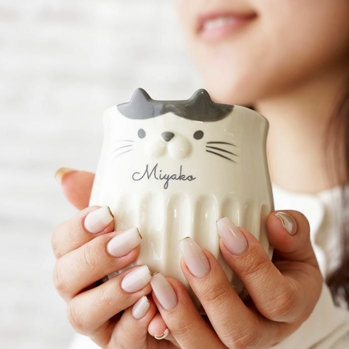 名入れ しのぎ猫マグ＋猫コーヒーセット｜ギフトショップ「FLEGRE