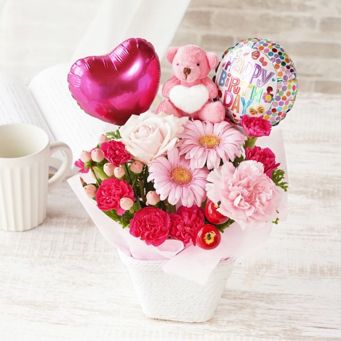 くまちゃんバルーンアレンジ』 生花｜ギフトショップ「FLEGRE