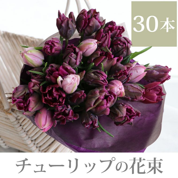 チューリップの花束 ・30本』 生花｜ギフトショップ「FLEGRE（フレグレ）」