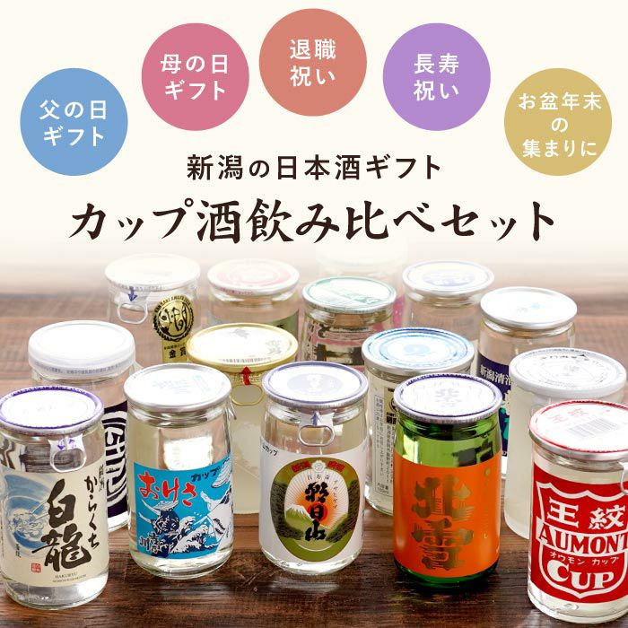 新潟県産 日本酒 ワンカップ 飲み比べ 15本セット｜ギフトショップ