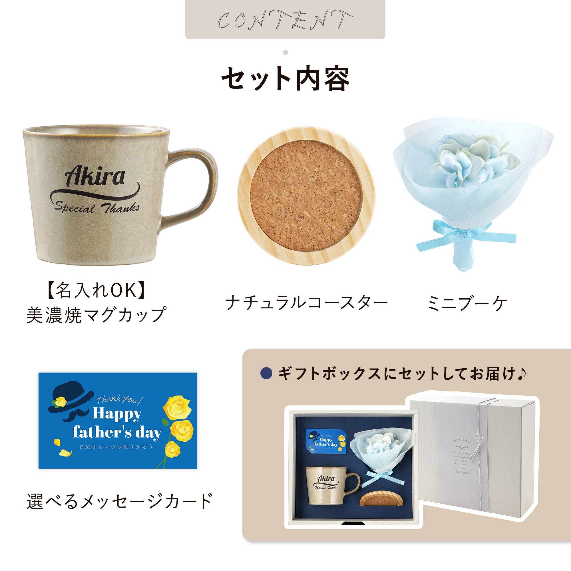 マグカップコースター4点セット｜ギフトショップ「FLEGRE（フレグレ）」
